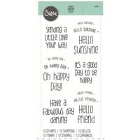 Sizzix • clear stamps set 12pcs sending a little love