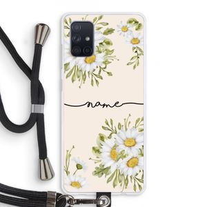 Daisies: Samsung Galaxy A71 Transparant Hoesje met koord