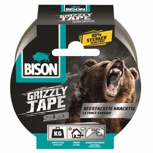 Bison Grizzly Tape Zilver Rol 10M*6 Nlfr - 6311851 - 6311851