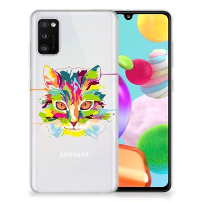 Samsung Galaxy A41 Telefoonhoesje met Naam Cat Color Samsung Galaxy A41 Telefoonhoesje met Naam Cat Color