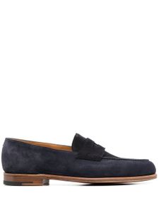 John Lobb mocassins Lopez en daim - Bleu