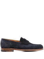 John Lobb mocassins Lopez en daim - Bleu - thumbnail