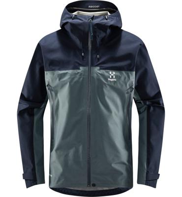 Haglofs Roc Flash Gtx Hardshell Jas Heren Steel Blue/Tarn Blue L