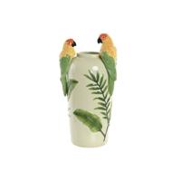 Vaas Home ESPRIT Geel Groen Keramisch Tropisch 21 x 21 x 24 cm