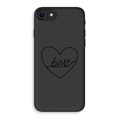 Best heart black: iPhone SE 2020 Biologisch afbreekbaar hoesje