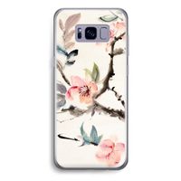 Japanse bloemen: Samsung Galaxy S8 Plus Transparant Hoesje