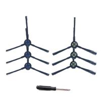 XI270 3 paar I258 kant borstel + G601 zwarte schroevendraaier voor ILIFE V8S/A9/A7/X750/X800/X787/X785
