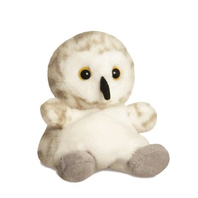 Palm Pals Sneeuwuil knuffeltje - 13 cm