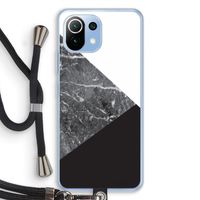 Combinatie marmer: Xiaomi Mi 11 Lite Transparant Hoesje met koord