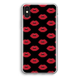 Lips: iPhone XS Transparant Hoesje