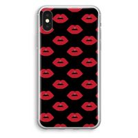 Lips: iPhone XS Transparant Hoesje