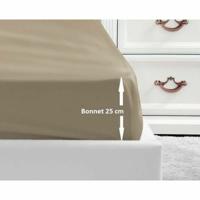 Verstelbaar onderlaken Lovely Home Beige 180 x 200 180 x 200 cm