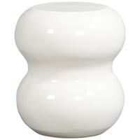 Leen Bakker - Bijzettafel Carballo - 44xØ38 Cm - Magnesiumoxide - Wit