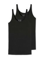 Schiesser - 2p Top - 95-5 - zwart, Maat:48