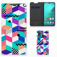 Samsung Galaxy A40 Stand Case Blokken Kleurrijk