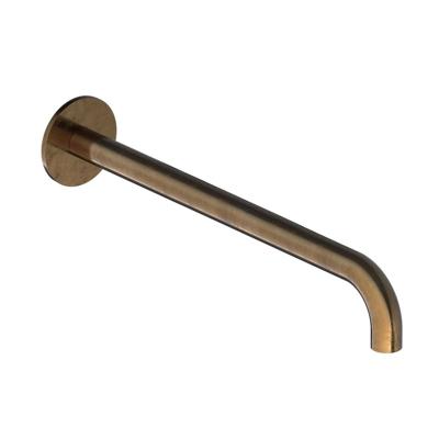 Wastafelkraan Uitloop Hotbath Cobber Rond 30 cm Verouderd Messing Living Colours