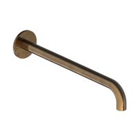 Wastafelkraan Uitloop Hotbath Cobber Rond 30 cm Verouderd Messing Living Colours