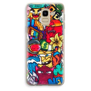 No Rules: Samsung Galaxy J6 (2018) Transparant Hoesje