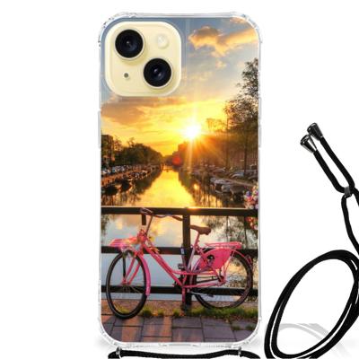 Apple iPhone 15 Telefoonhoesje met valbescherming Amsterdamse Grachten Apple iPhone 15 Telefoonhoesje met valbescherming Amsterdamse Grachten