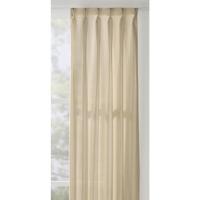 Leen Bakker - Gordijnstof Jolanda Transparant - Zand - Polyester/Linnen/Gerecycled Kunststof - Beige#Crème#Bruin - H297 Cm