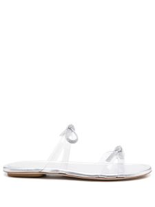 Stuart Weitzman claquettes SW Bow - Blanc