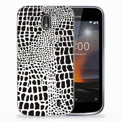 Nokia 1 | TPU Hoesje | Slangenprint