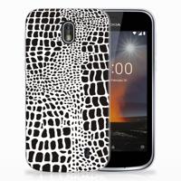 Nokia 1 | TPU Hoesje | Slangenprint