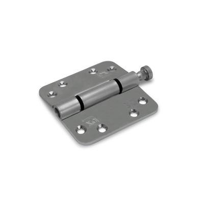 DX Glijlagerscharnier ronde hoeken 89x89x3 mm - verzinkt