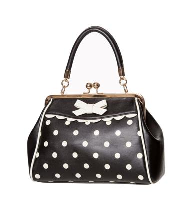 Banned Crazy Little Thing Polkadot Bag Black White Banned Crazy Little Thing Polkadot Bag Black White