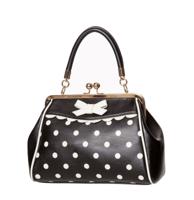 Banned Crazy Little Thing Polkadot Bag Black White