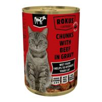 Chunks cat adult beef 415g - Malanico