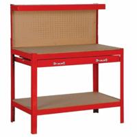 Werkbank Domac ESTAB100 Rood