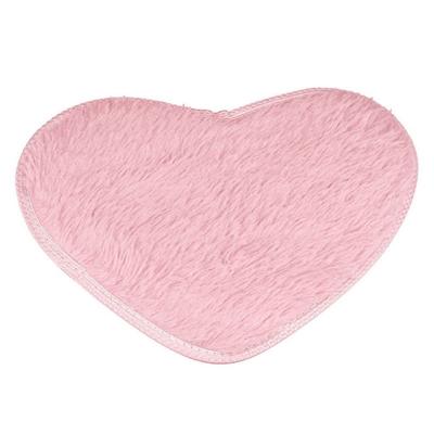 Hart vorm non-slip bad Mats keuken tapijt Home Decoratie grootte: 30 * 40CM (roze)