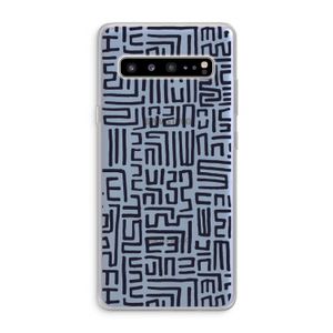 Moroccan Print: Samsung Galaxy S10 5G Transparant Hoesje