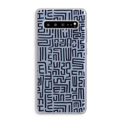 Moroccan Print: Samsung Galaxy S10 5G Transparant Hoesje