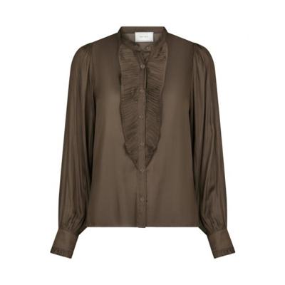 Neo noir - Bruin | Dames | Blouse | Bruin | 44 | regular | Kamst mode