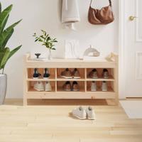 Halbankje 110x40x60 cm massief grenenhout