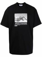 MSGM t-shirt Vertigine à imprimé graphique - Noir