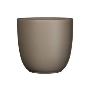 Mica Decorations Plantenpot - taupe - keramiek - 12 x 11 cm