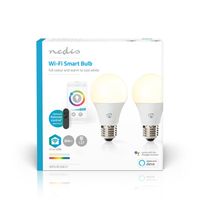 Nedis WIFILRC20E27 Smartlife Multicolour Lamp Wi-fi E27 806 Lm 9 W Rgb / Warm To Cool White Android™ / Ios Peer - thumbnail