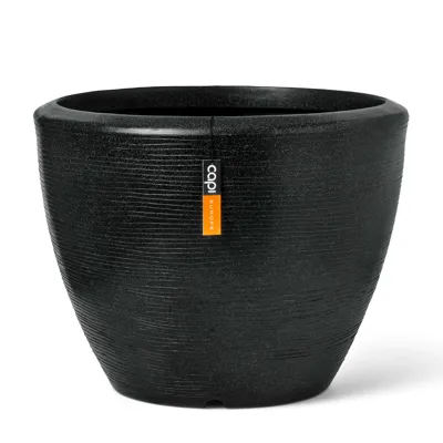 Pot bol granite 60x48 zwart