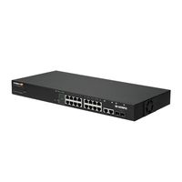 Edimax GS-5216PLC netwerk-switch Gigabit Ethernet (10/100/1000) Power over Ethernet (PoE) Zwart - thumbnail