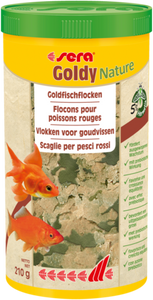 Sera Goldy Nature Goudvissenvoer 1000ml - Natuurlijk & Gezond met Eiwitrijke Vlokken