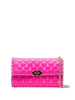 Valentino Garavani pochette Rockstud Spike en cuir - Rose - thumbnail