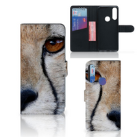 Alcatel 1S 2020 Telefoonhoesje met Pasjes Cheetah