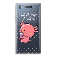 Love You A Lotl: Sony Xperia XZ1 Transparant Hoesje - thumbnail