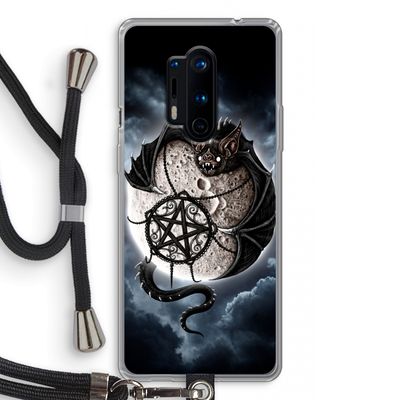 Volle maan: OnePlus 8 Pro Transparant Hoesje met koord