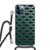Moroccan tiles: iPhone 13 Pro Max Transparant Hoesje met koord
