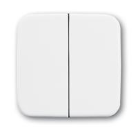 2505-214  - Cover plate for switch/push button white 2505-214 - thumbnail