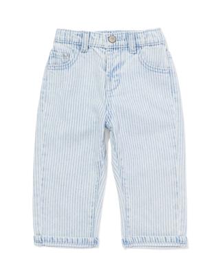 HEMA Babyjeans Strepen Blauw (blauw)